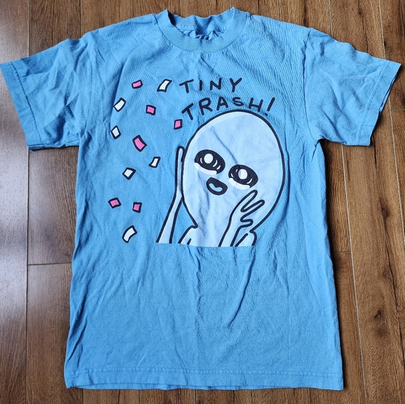 Strange Planet Tiny Trash T-Shirt - Picture 1 of 2